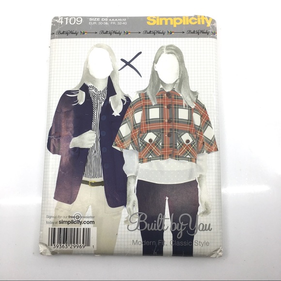 Simplicity 4109 Modern Fit Classic Jacket Pattern - Picture 4 of 5